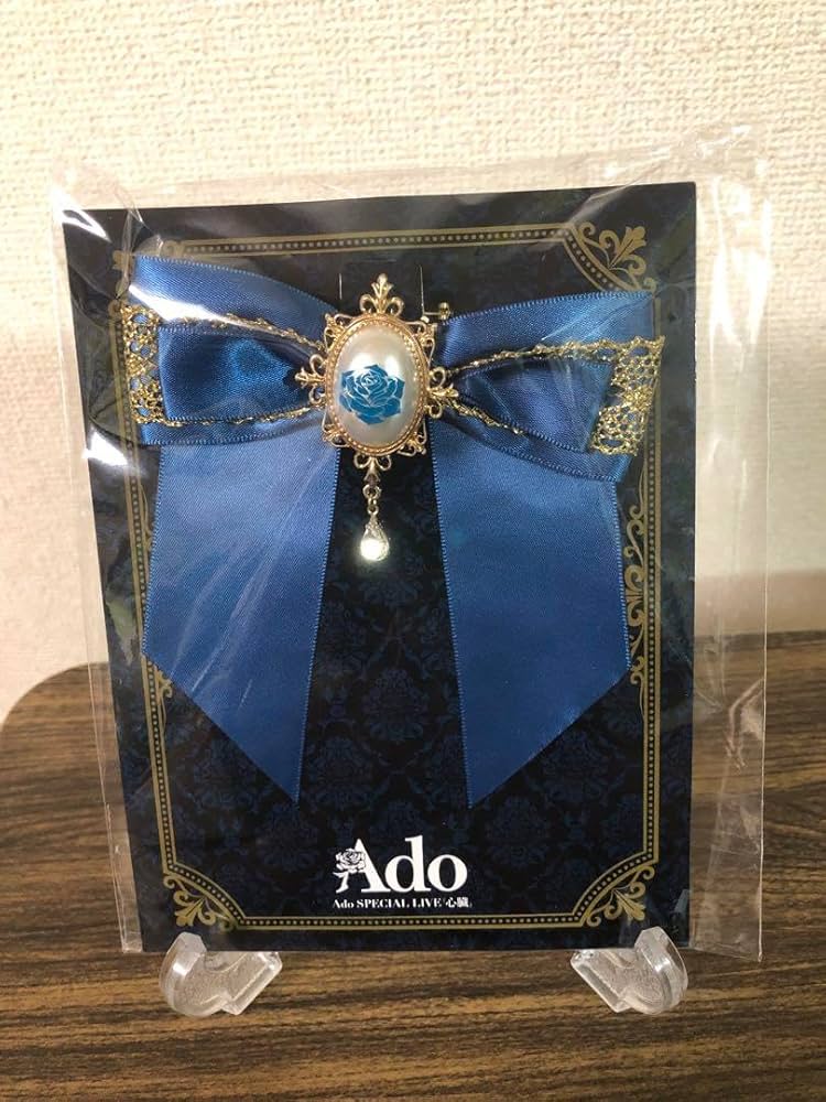 Ado 心臓 VIP 特典 ブローチ 青薔薇 リストバンド 銀テープ Ado 心臓 VIP 特典 ブローチ 青薔薇 リストバンド 銀テープ